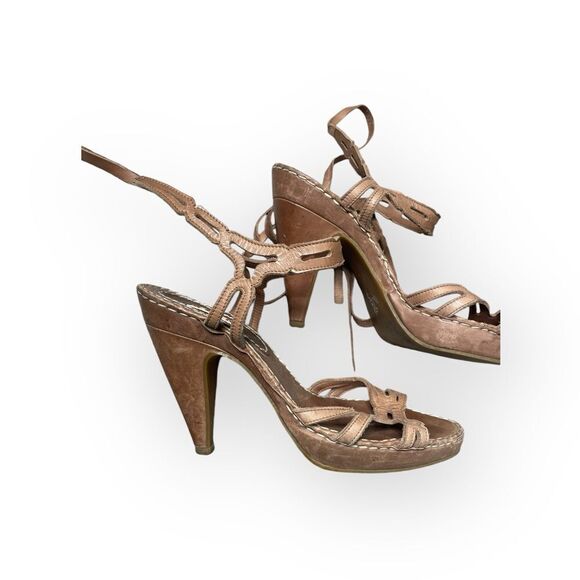 Marni Brown Leather Strappy Sandals Size 6 - Picture 3 of 5
